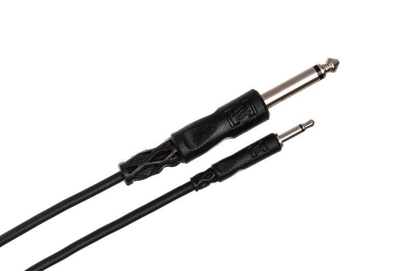 Hosa CMP-310 3.5 mm TS to 1/4 Inch TS Mono Interconnect Cable, 10 Feet - Image 2